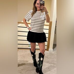 Striped bubble dress